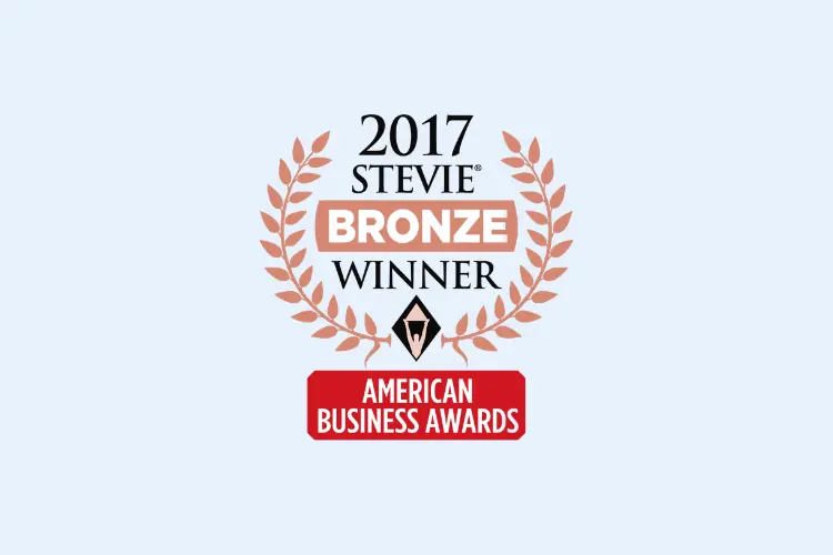 2017 stevie bronze american business awards logo